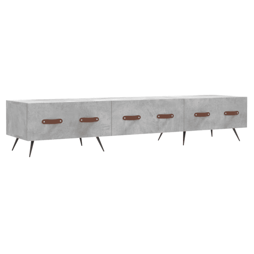 Móvel de TV - Modulo de TV - Armário de TV 150x36x30 cm derivados de madeira cinzento cimento