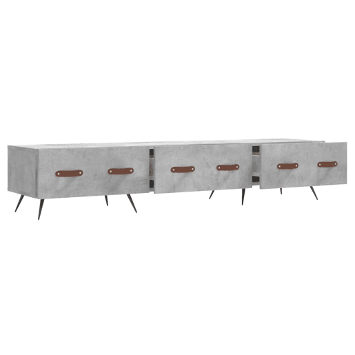 Móvel de TV - Modulo de TV - Armário de TV 150x36x30 cm derivados de madeira cinzento cimento