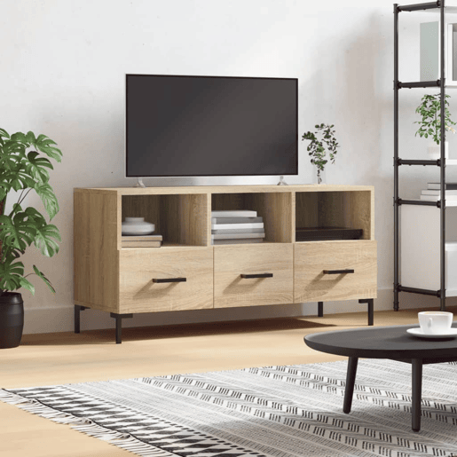 Móvel de TV - Modulo de TV - Armário de TV 102x36x50 cm derivados de madeira carvalho sonoma