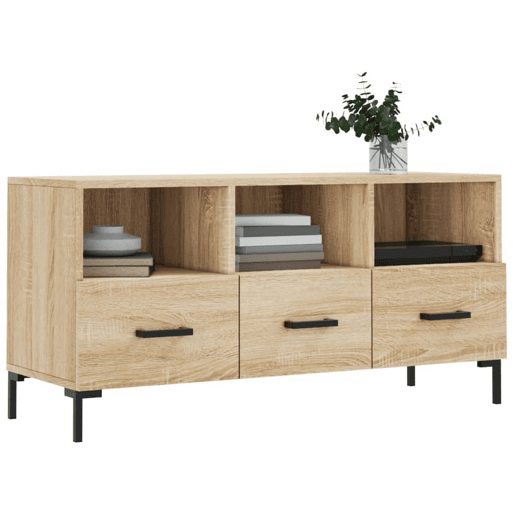 Móvel de TV - Modulo de TV - Armário de TV 102x36x50 cm derivados de madeira carvalho sonoma