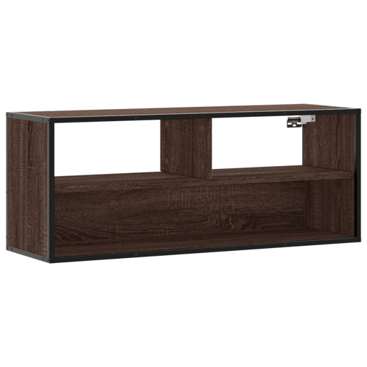 Móvel pTV - Armário TV 100x31x39,5cm deriv. madeirametal carvalho castanho