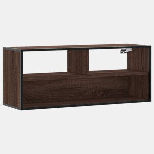 Móvel pTV - Armário TV 100x31x39,5cm deriv. madeirametal carvalho castanho