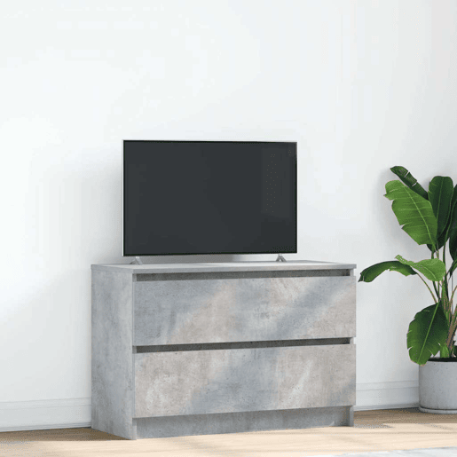 Móvel de TV - Modulo de TV - Armário de TV 80x35x54 cm derivados de madeira cinzento cimento
