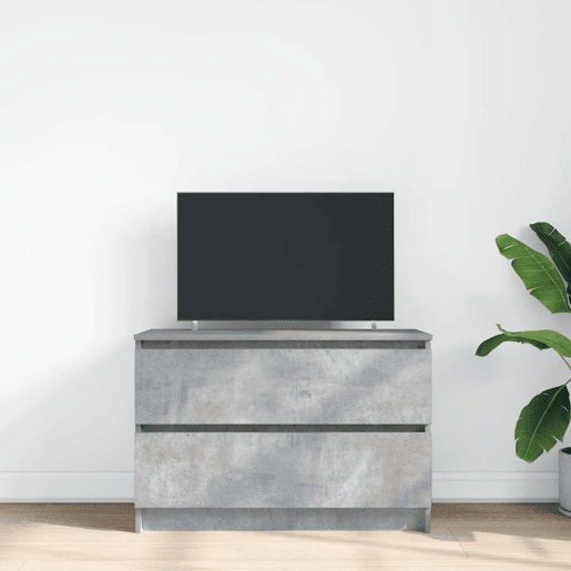 Móvel de TV - Modulo de TV - Armário de TV 80x35x54 cm derivados de madeira cinzento cimento