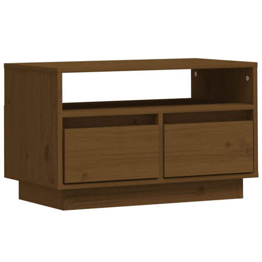 Móvel de TV - Modulo de TV - Armário de TV 60x35x37 cm madeira de pinho maciça castanho mel