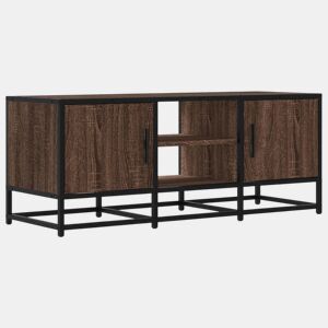 Móvel TV - Modulo de TV - Armário de TV 100x35x41cm derivados madeirametal carvalho castanho