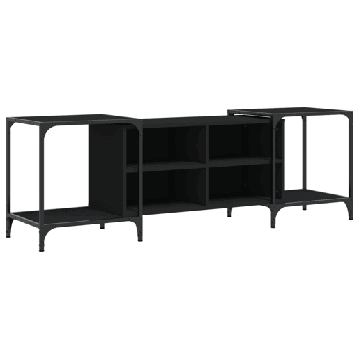 Móvel para TV - Móvel de TV - Armário de TV 153x37x50 cm derivados de madeira preto
