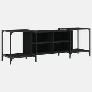 Móvel para TV - Móvel de TV - Armário de TV 153x37x50 cm derivados de madeira preto