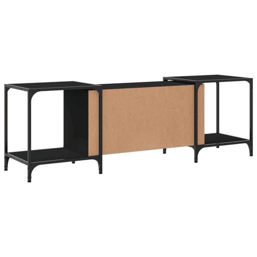 Móvel para TV - Móvel de TV - Armário de TV 153x37x50 cm derivados de madeira preto