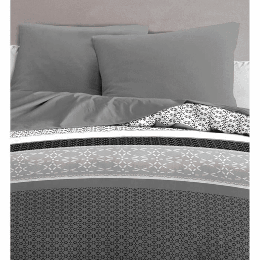 Capa de almofada HOME LINGE PASSION Cinzento 63 x 63 cm (2 Unidades)