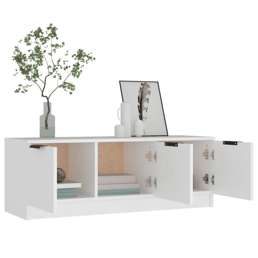 Móvel para TV - Móvel de TV - Armário de TV 102x35x36,5 cm derivados de madeira branco