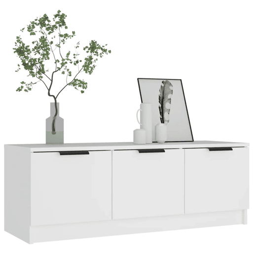 Móvel para TV - Móvel de TV - Armário de TV 102x35x36,5 cm derivados de madeira branco