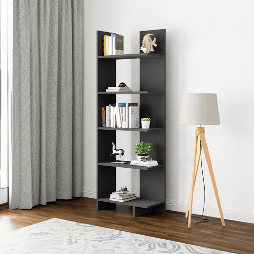 Estante Vireftere 176x62x29 cm Cinzento en.casa