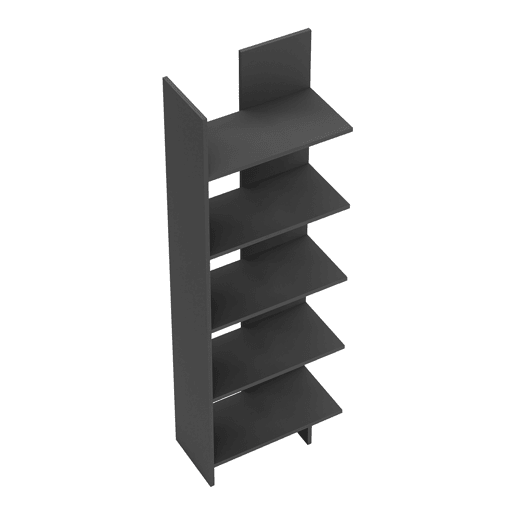 Estante Vireftere 176x62x29 cm Cinzento en.casa