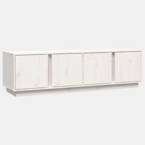 Móvel de TV - Modulo de TV - Armário de TV 140x40x40 cm madeira de pinho maciça branco