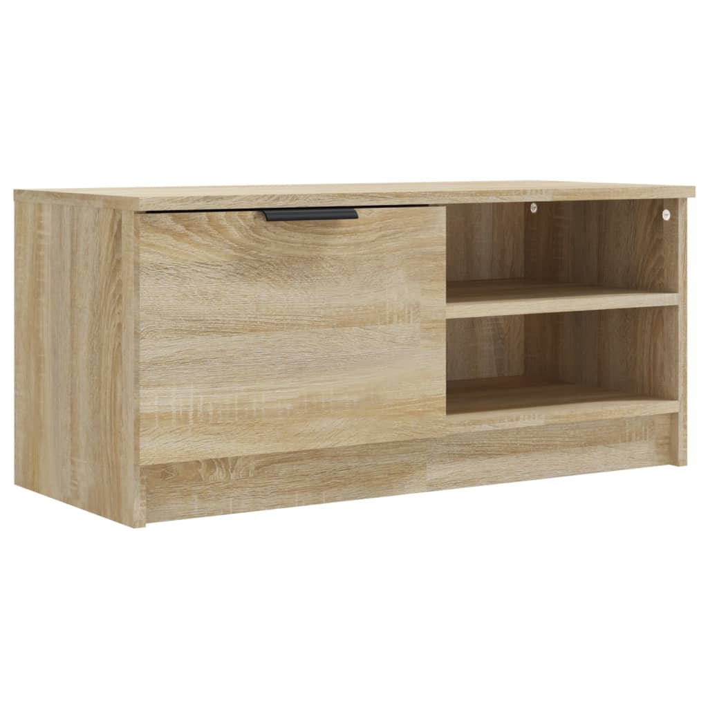 Mueble tv - mesa de tv madera contrachapada roble sonoma 80x35x36,5 cm