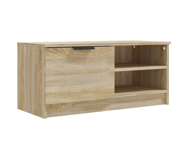 Mueble tv - mesa de tv madera contrachapada roble sonoma 80x35x36,5 cm