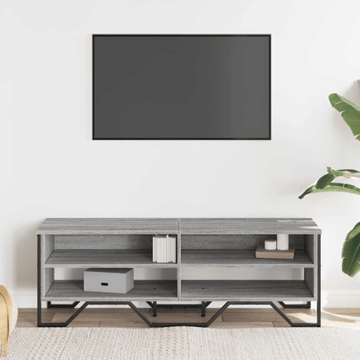 Móvel de TV - Modulo de TV - Armário de TV 122x34x41 cm derivados de madeira cinzento sonoma