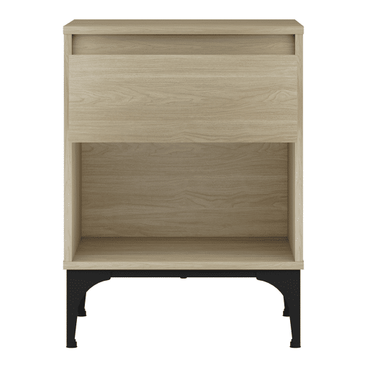 Mesa de apoio Kistiandi 62x46x40 cm aspeto carvalho, leve en.casa