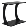 Mesa de apoio em forma de C Stattela 59x35x56 cm mármore, preto en.casa