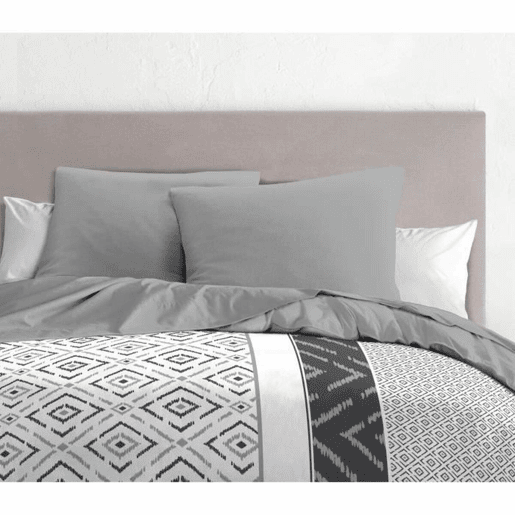 Capa de almofada HOME LINGE PASSION Cinzento Cinzento claro 63 x 63 cm (2 Unidades)