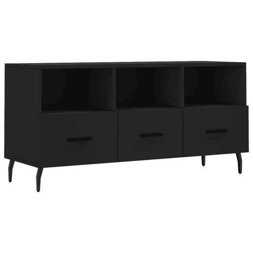 Móvel de TV - Modulo de TV - Armário de TV 102x36x50 cm derivados de madeira preto