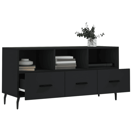 Móvel de TV - Modulo de TV - Armário de TV 102x36x50 cm derivados de madeira preto