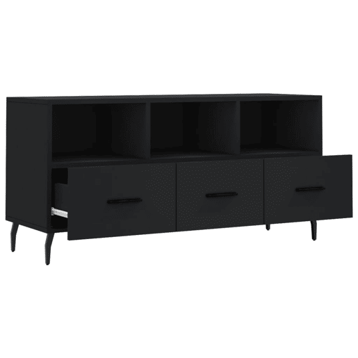 Móvel de TV - Modulo de TV - Armário de TV 102x36x50 cm derivados de madeira preto
