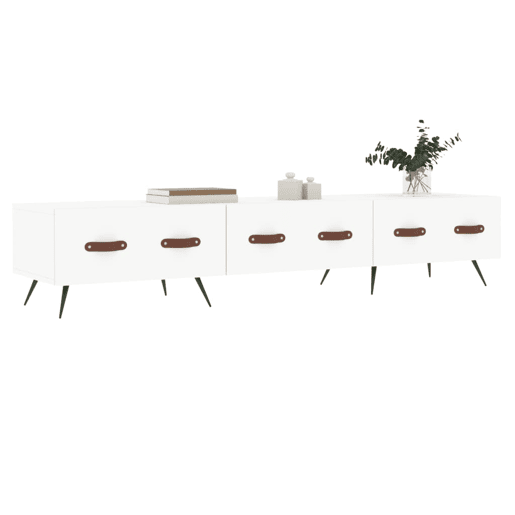 Móvel de TV - Modulo de TV - Armário de TV 150x36x30 cm derivados de madeira branco
