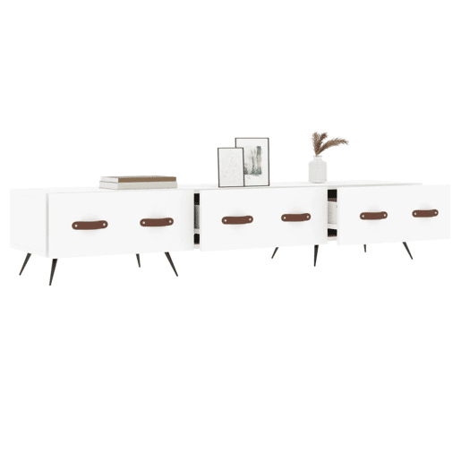 Móvel de TV - Modulo de TV - Armário de TV 150x36x30 cm derivados de madeira branco