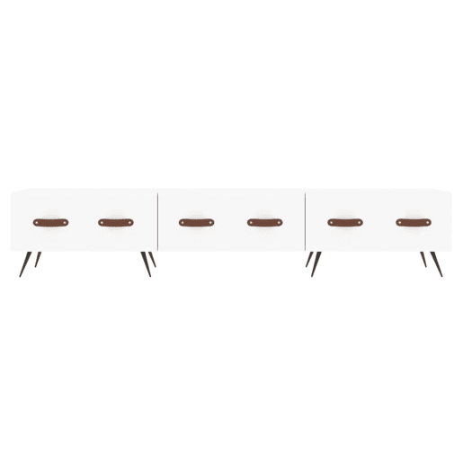 Móvel de TV - Modulo de TV - Armário de TV 150x36x30 cm derivados de madeira branco