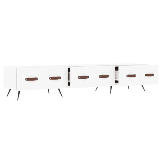 Móvel de TV - Modulo de TV - Armário de TV 150x36x30 cm derivados de madeira branco