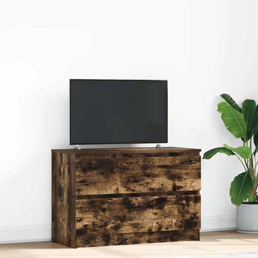 Móvel de TV - Modulo de TV - Armário de TV 80x35x54 cm derivados de madeira carvalho fumado