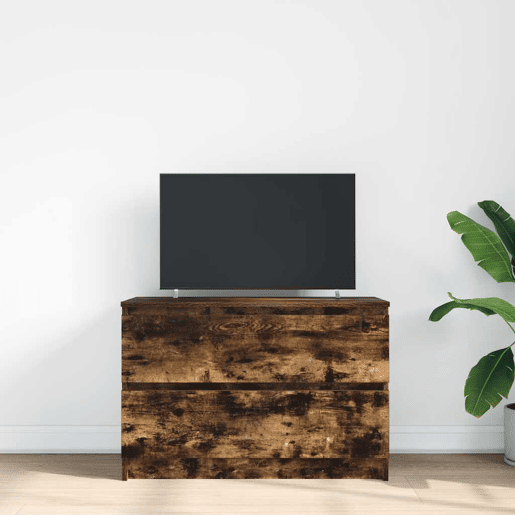Móvel de TV - Modulo de TV - Armário de TV 80x35x54 cm derivados de madeira carvalho fumado
