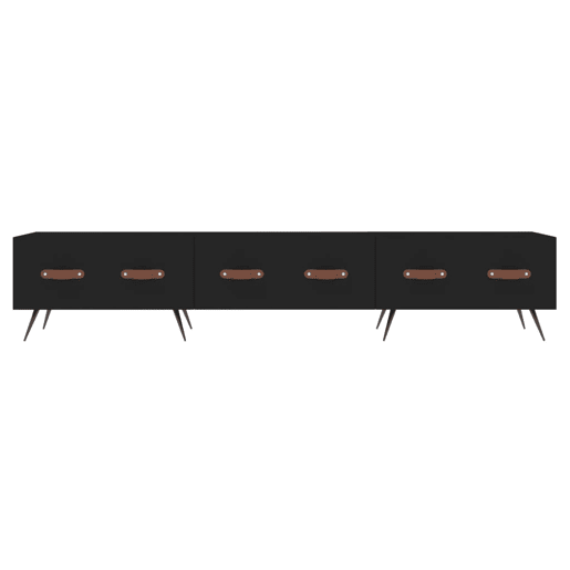 Móvel de TV - Modulo de TV - Armário de TV 150x36x30 cm derivados de madeira preto