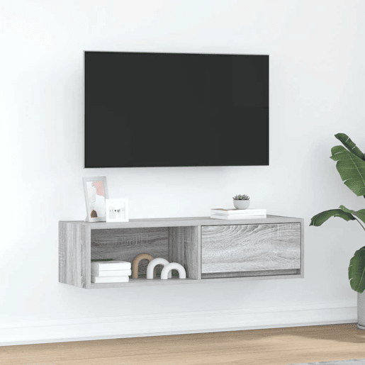 Móvel de TV - Modulo de TV - Armário de TV 100x31x25,5 cm derivados de madeira cinzento sonoma