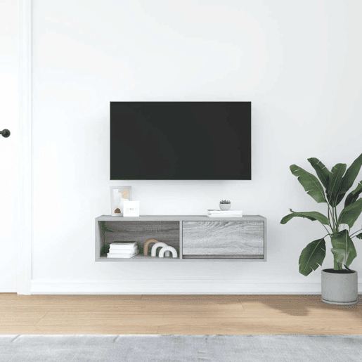 Móvel de TV - Modulo de TV - Armário de TV 100x31x25,5 cm derivados de madeira cinzento sonoma