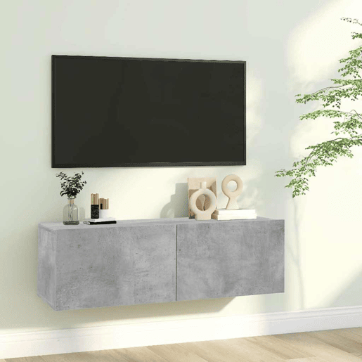 Móvel de TV - Modulo de TV - Armário de TV 100x30x30 cm derivados de madeira cinzento cimento