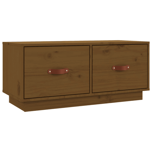 Móvel de TV - Modulo de TV - Armário de TV 80x34x35 cm madeira de pinho maciça castanho mel