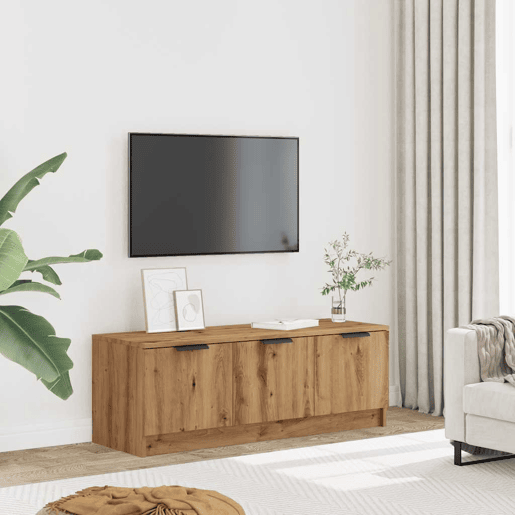 Móvel TV - Modulo de TV - Armário de TV carvalho artesanal 102x35x36,5 cm madeira trabalhada