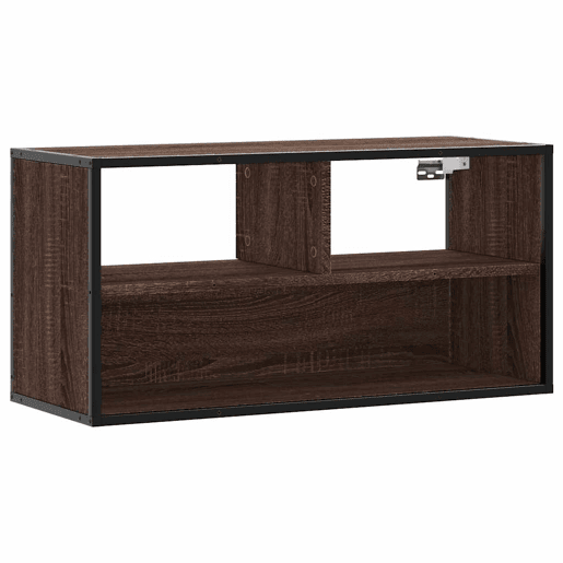 Móvel p TV, Armário de TV 80x31x39,5cm deriv. madeirametal carvalho castanho