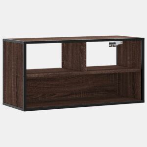 Móvel p TV, Armário de TV 80x31x39,5cm deriv. madeirametal carvalho castanho