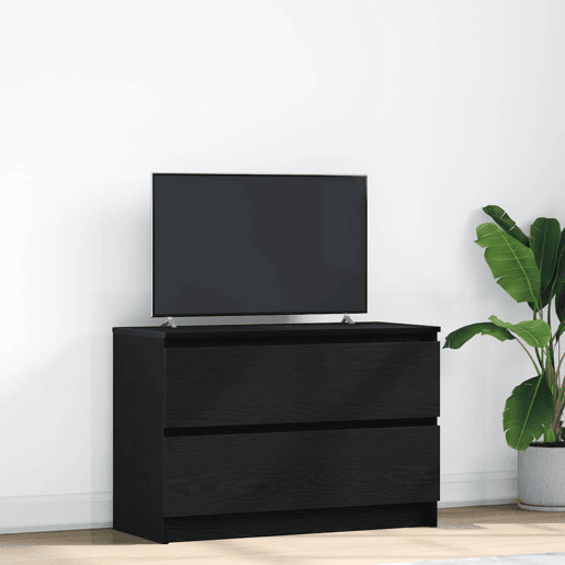 Móvel de TV - Modulo de TV - Armário de TV 80x35x54 cm derivados de madeira preto