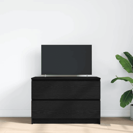 Móvel de TV - Modulo de TV - Armário de TV 80x35x54 cm derivados de madeira preto
