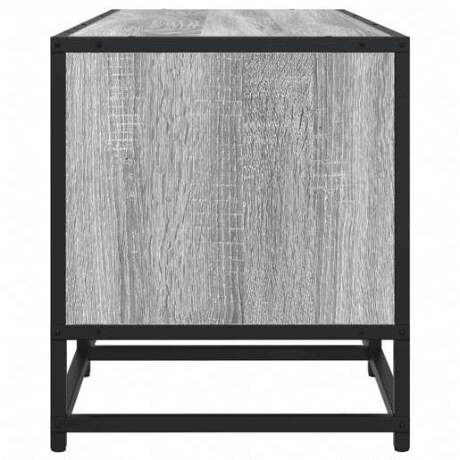 Móvel p TV, Armário de TV 100x35x41cm derivados madeirametal cinzento sonoma