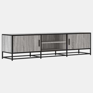Móvel p TV, Armário de TV 160x35x41cm derivados madeirametal cinzento sonoma