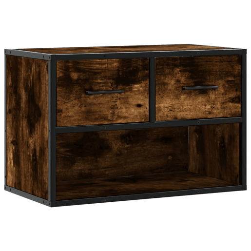 Móvel p TV, Armário de TV 60x31x39,5 cm deriv. madeirametal carvalho fumado Móvel p TV, Armário de TV 60x31x39,5 cm deriv. madeirametal carvalho fumado