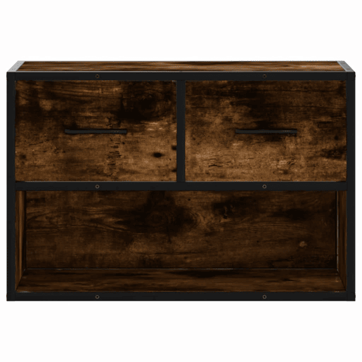 Móvel p TV, Armário de TV 60x31x39,5 cm deriv. madeirametal carvalho fumado Móvel p TV, Armário de TV 60x31x39,5 cm deriv. madeirametal carvalho fumado