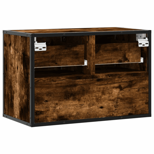 Móvel p TV, Armário de TV 60x31x39,5 cm deriv. madeirametal carvalho fumado Móvel p TV, Armário de TV 60x31x39,5 cm deriv. madeirametal carvalho fumado