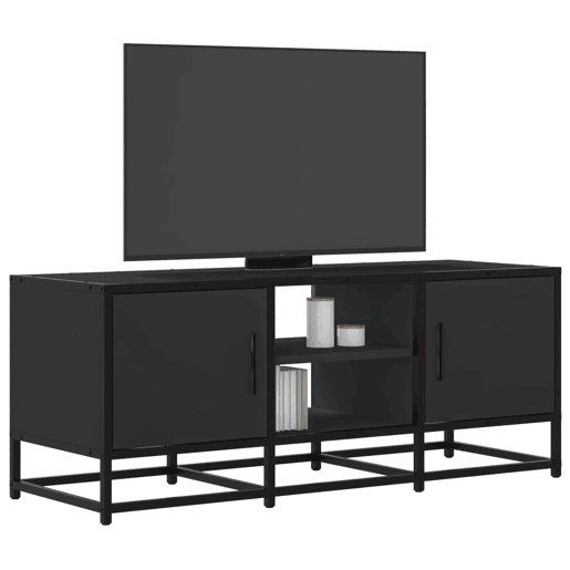 Móvel para TV - Móvel de TV - Armário de TV 100x35x41 cm derivados de madeirametal preto
